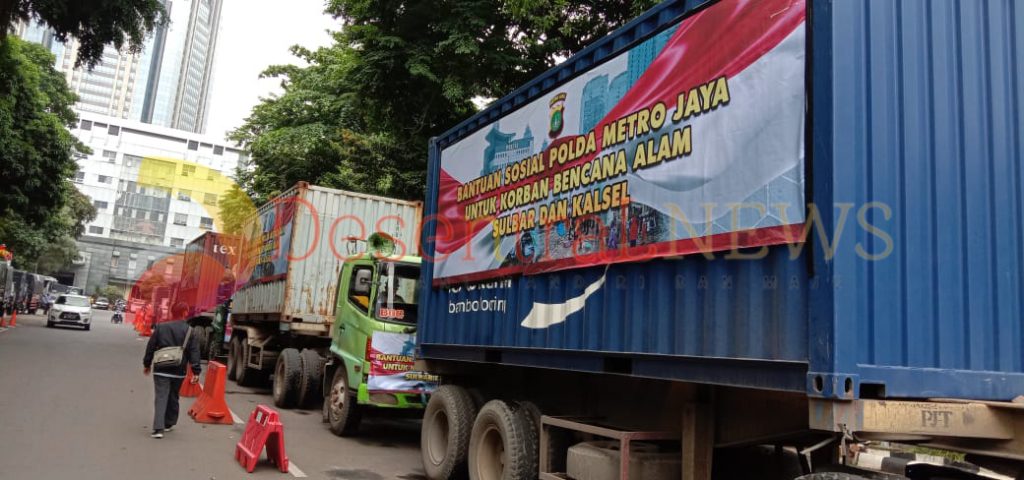 Pelepasan Bantuan Sosial Polda Metro Jaya Untuk Korban Bencana Alam Sulbar dan Kalsel