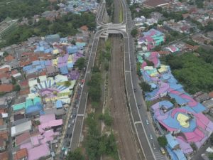 Beutifikasi Kawasan Flyover Lenteng Agung Rampung