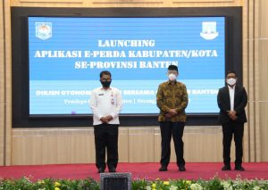 Launching Aplikasi e-Perda di Banten, Kemendagri Dukung Pembentukan Perda yang Cepat dan Transparan