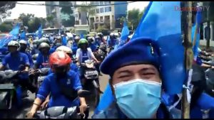 Demo Partai Demokrat Ke Kemhuham Dan KPU, Lawan Moeldoko!