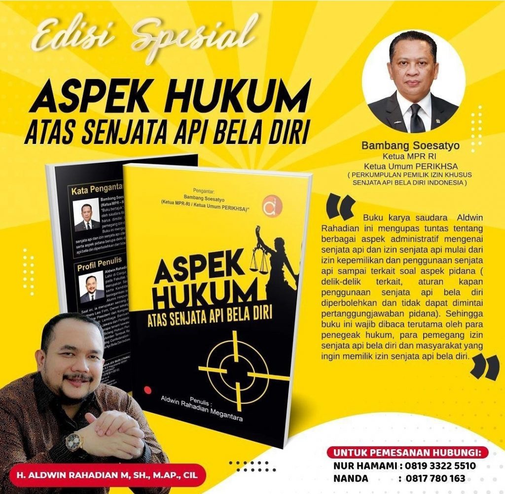 Luncurkan Buku ‘Aspek Hukum Atas Senjata Api Beladiri’ , Fahira Idris Ucapkan Selamat dan Berharap jadi Referensi Bagi Praktisi Hukum