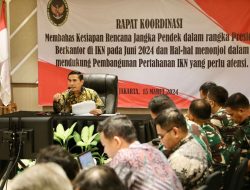 Presiden akan Berkantor di IKN, Kemenko Polhukam Gelar Rakor Persiapan Pertahanan