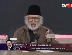 Innalillahi Turut Berduka, Prof. Salim Said Meninggal Dunia