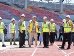 Kakorlantas Tinjau Venue Area Perhelatan Stadion Harapan Bangsa Aceh dan Sumut Sport Centre